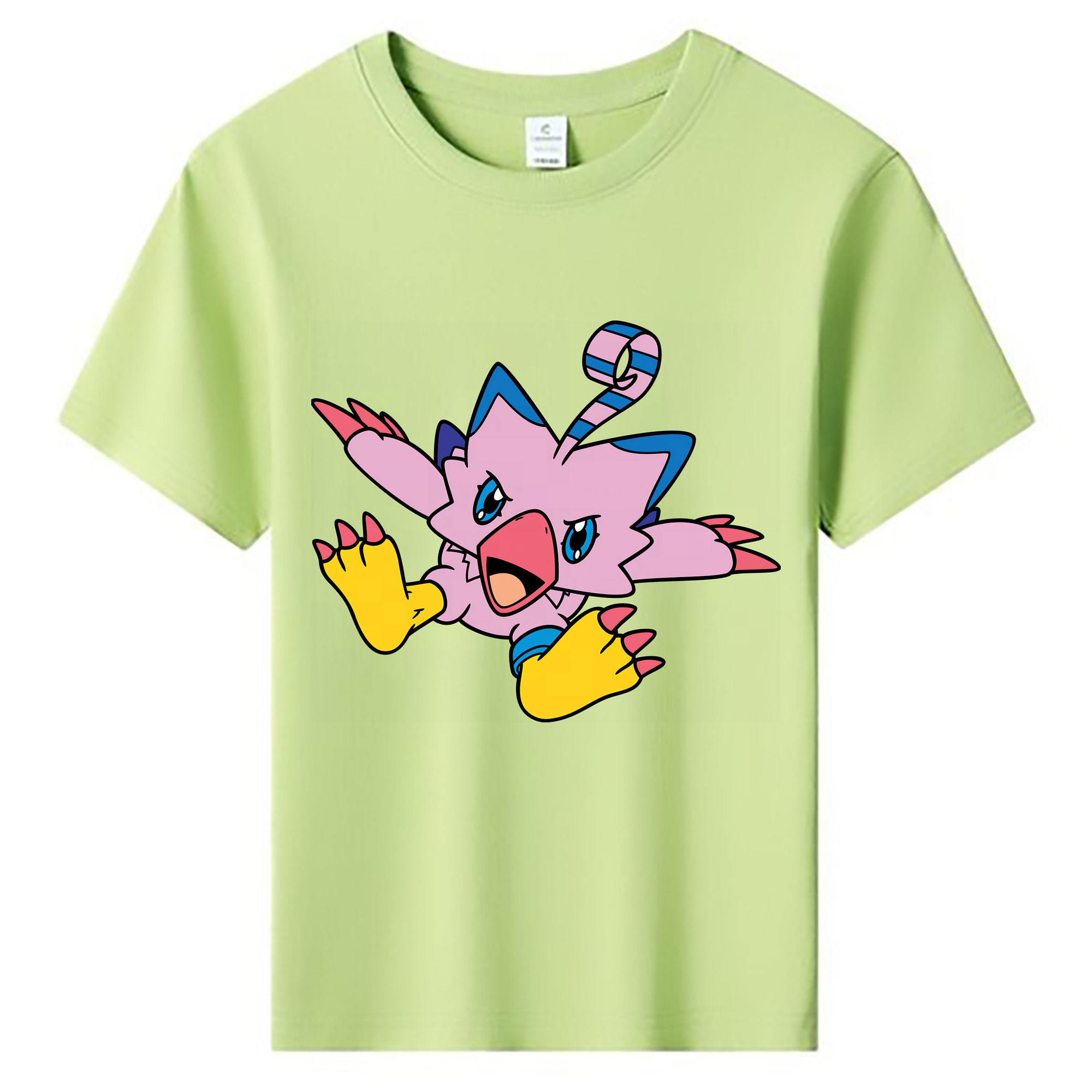 （画像用） Digimon デジタルモンスター/デジモン 綿100％キッズTシャツ（フロントプリント）
